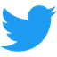 Twitter logo (blue bird)